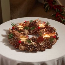Three Kings WinterSpice Ring Quartet Candle Holder