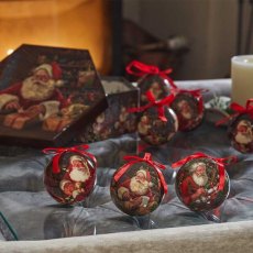 Three Kings Santa's Workshop Vintage Baubles 7 Pack