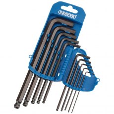 Draper Imperial Hexagonal & Ball End Hex Key Set 10 Piece