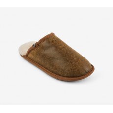Bedroom Athletics Keifer Sheepskin Mule Slipper Distressed Coffee