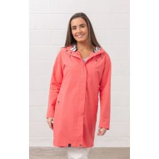 Lighthouse Beachcomber Long Coat Coral