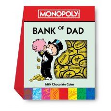 Monopoly Bank Of Dad Milk Chocolate Coins 80g