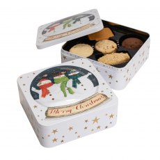 Farmhouse Biscuits Snowman Snowglobe Biscuits Tin 400g