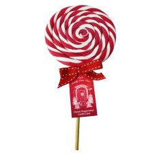 Red & White Spiral Lolly 55g