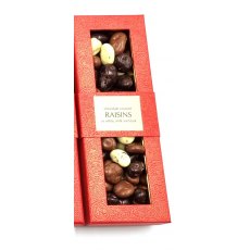 Walnut Tree White, Milk & Dark Chocolate Raisins