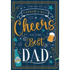 Father's Day Cheers To The Best Dad Card