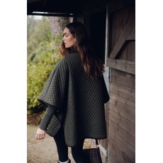 Barbour Oakham Quilted Cape Olive