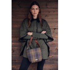 Barbour Oakham Quilted Cape Olive