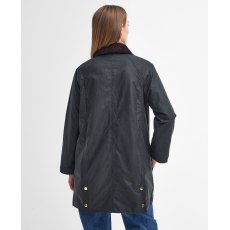 Barbour Beadnell Wax Long Jacket Sage