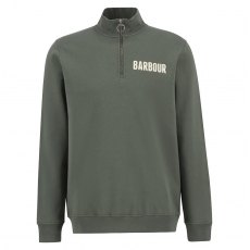 Barbour Cotes 1/2 Zip Sweatshirt Thyme