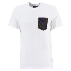 Barbour Arnside Tartan Pocket T-Shirt White
