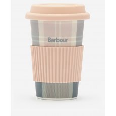 Barbour Tartan Travel Mug Pink/Grey