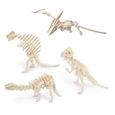 Quay Dinosaur Set 4 Wooden Craft Kit Assorted