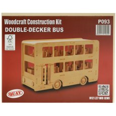 Quay Double Decker Bus Wooden Craft Kit