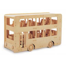 Quay Double Decker Bus Wooden Craft Kit