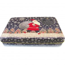 Luxury Vanilla Fudge Christmas Santa Snow Tin 400g