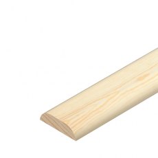 Cheshire Mouldings D Mould Pine Cover 2.4m 18mm x 6mm