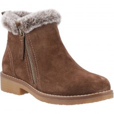 Hush Puppies Marnie Zip Boot Chocolate