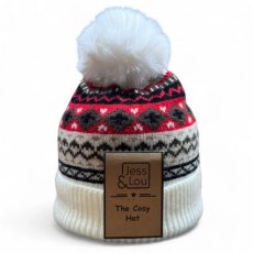 Jess & Lou Nordic Cosy Bobble Hat