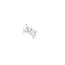 Forest Garden Rosedene Bench 5ft