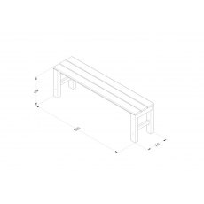 Forest Garden Dining Bench