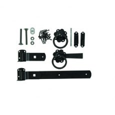 Forest Garden Europa Black Zinc Coated Gate Fixings