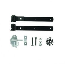 Forest Garden Black Zinc Coated Pad Bolt Set