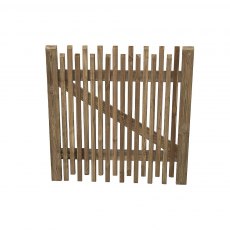 Forest Garden Contemporary Picket Gate 3ft
