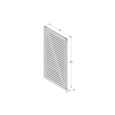 Forest Garden Double Slatted Gate 6ft
