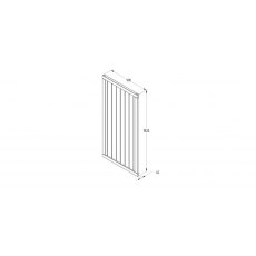 Forest Garden Tongue & Groove Vertical Gate 6ft