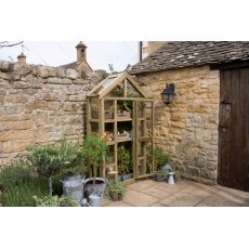 Forest Garden Georgian Tall Wall Greenhouse With Auto Vent