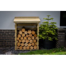 Forest Garden Pent Log Store