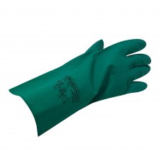 Nitrile Gauntlet Glove Green