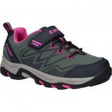 Hi-Tec Blackout Low Boot Dark Forest/India Ink/Pink