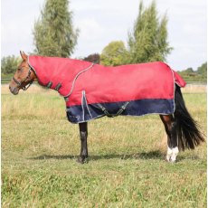 StormX Empra Turnout Rug With Detachable Neck Burgundy 200g