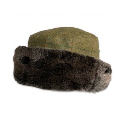 P J Powell Fur Trim Tweed J2 Hat P J Powell Fur Trim Tweed J2 Hat