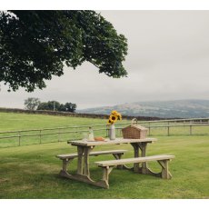 Churnet Valley Lunar 4 Seater Bench