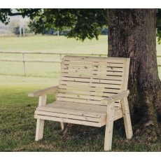 Churnet Valley Ergonomic 2 Seater Bench