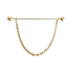 Supreme Products Class Act Collar Pin Gold 6.5cm
