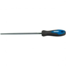 Draper Soft Grip Engineers Round File & Handle 200mm