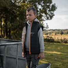 Xpert Pro Junior Rip Stop Panelled Bodywarmer Black