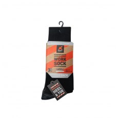 Xpert Core Comfort Work Sock Black/Grey 3 Pack