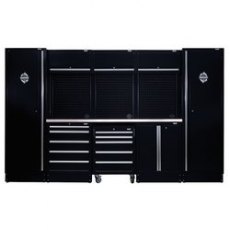 Draper Bunker Modular Storage Combo With Stainless Steel Worktop 16 Piece