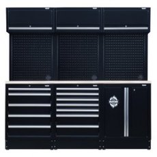 Draper Bunker Modular Storage Combo With Stainless Steel Worktop 14 Piece