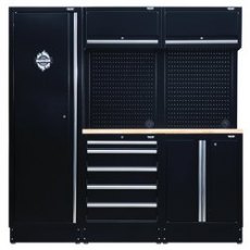 Draper Modular Storage Combo With Hardwood Worktop 11 Piece
