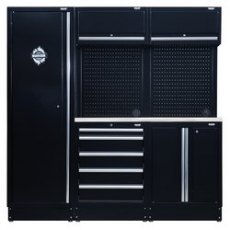 Draper Bunker Modular Storage Combo With Stainless Steel Worktop 11 Piece
