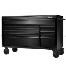 Draper Bunker 10 Drawer Workbench Roller Tool Cabinet With Stainless Steel Worktop 56"