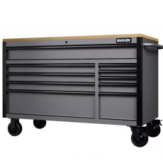 Draper Bunker 10 Drawer Workbench Roller Tool Cabinet With Stainless Steel Worktop 56" Draper Bunker 10 Drawer Workbench Roller Tool Cabinet With Stainless Steel Worktop 56"