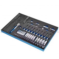 Draper Bunker Socket Set 3/8" Square Drive In Eva Foam Inlay