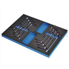 Draper Bunker Torx & Hex T Key Set In Eva Foam Inlay